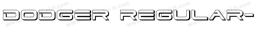 Dodger Regular字体转换